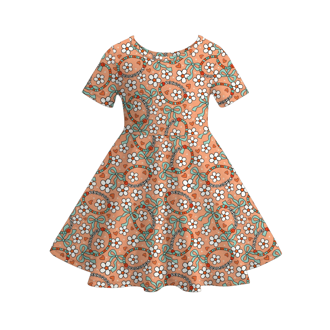 （Pre Order）Girls TS Print Dress