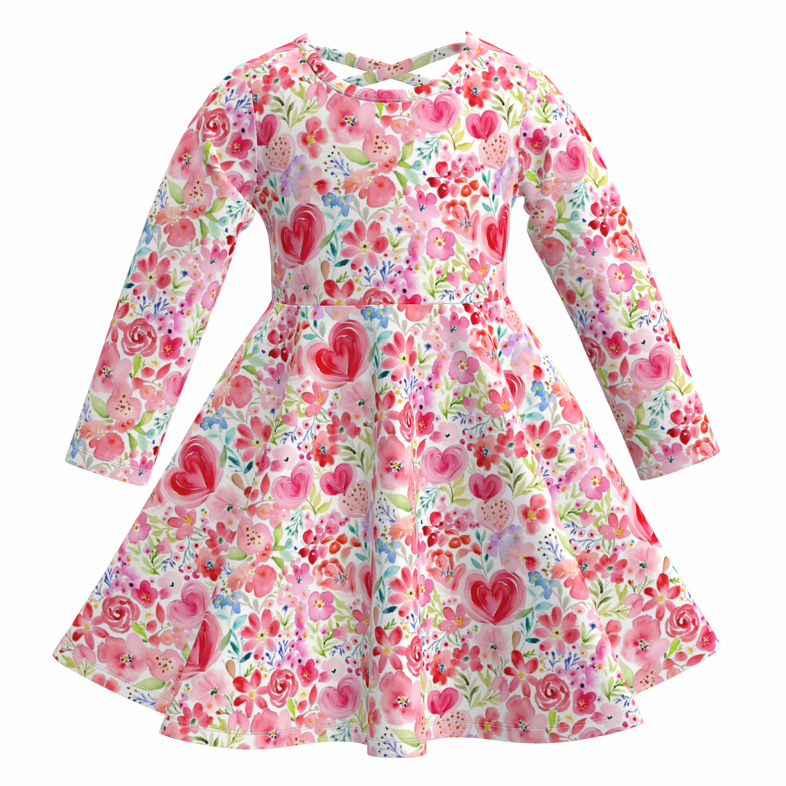 （Pre Order）Mommy and Me Valentine's Day Print Dress