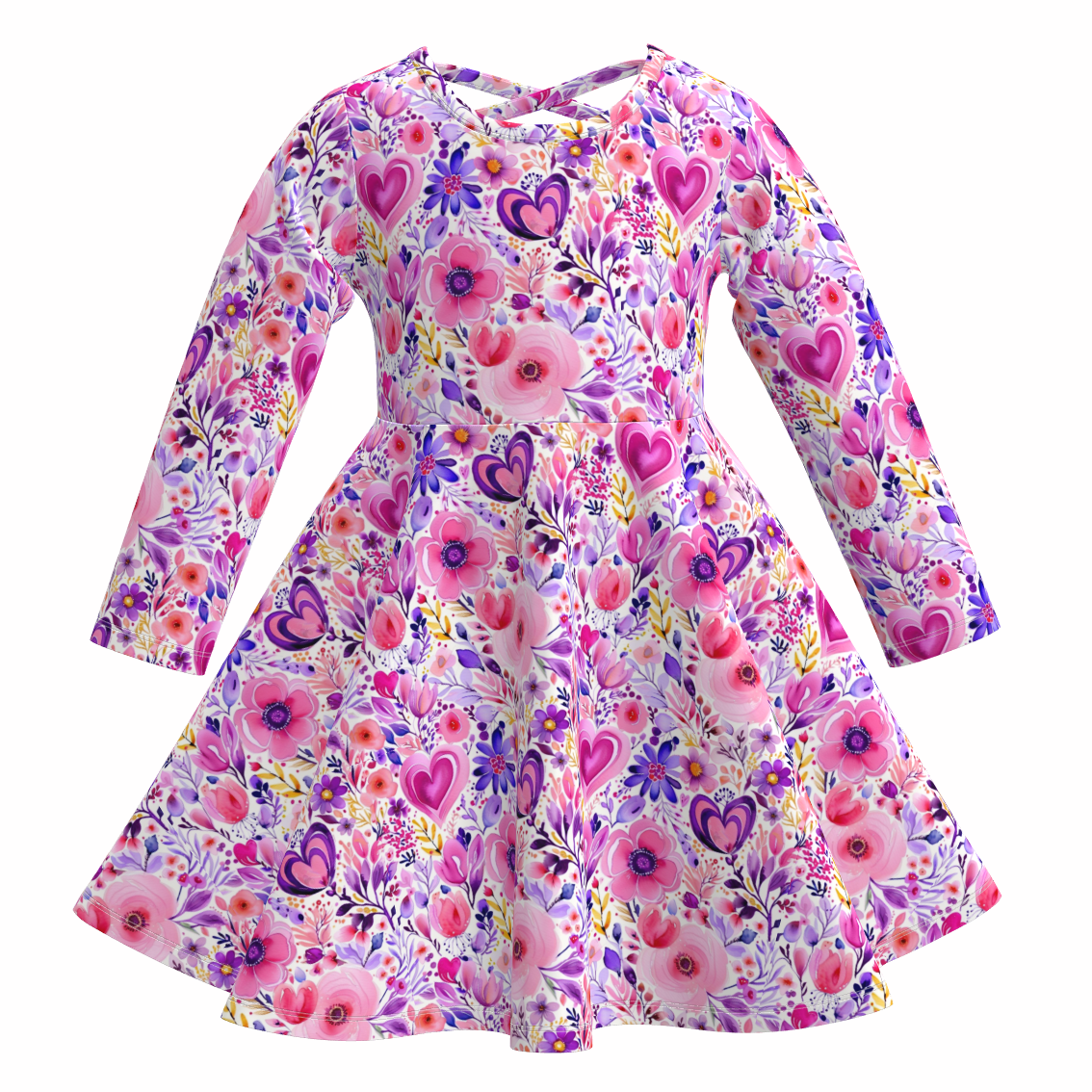 （Pre Order）Mommy and Me Valentine's Day Print Dress