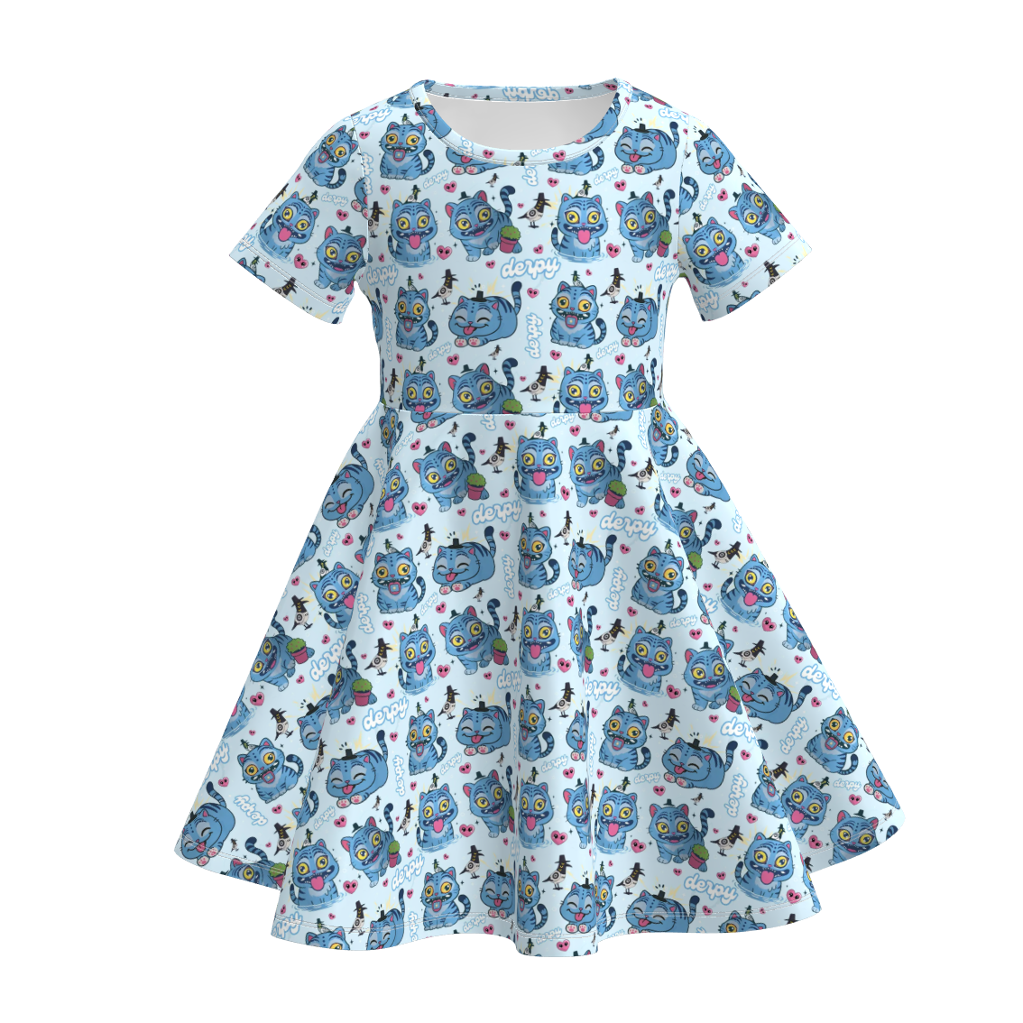 （Pre Order）Girls Valentine's Day Movie Character Print Dress