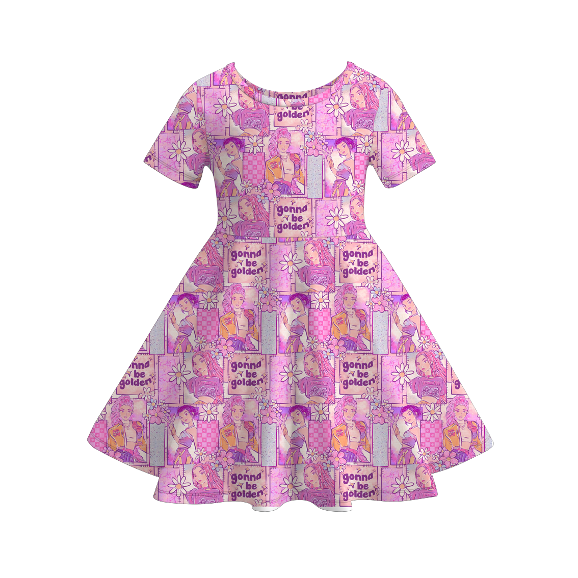 （Pre Order）Girls Movie Character Print Dress