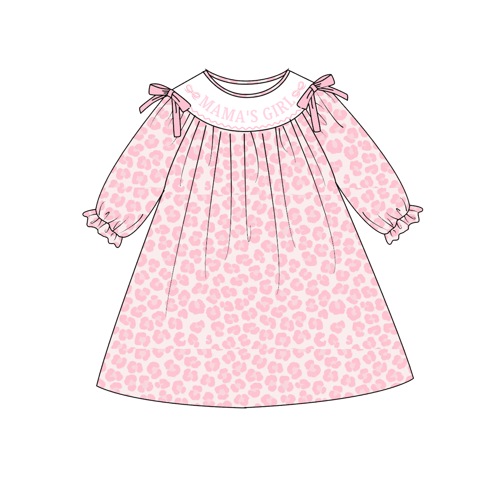 （Pre Order）Sisters Valentine's Day Embroidery Smocked Dress&Romper