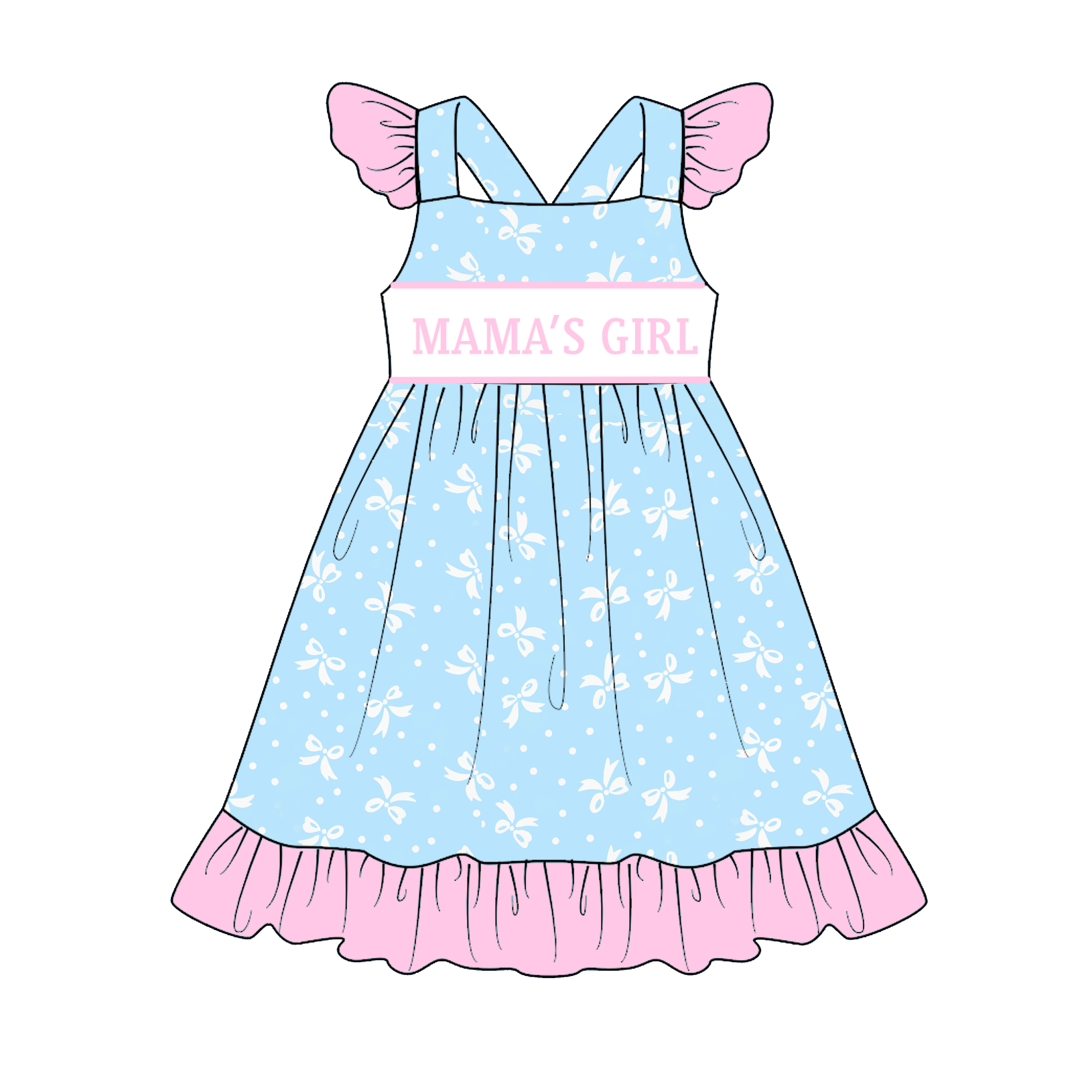 （Pre Order）Sisters Valentine's Day&Mother's Day Embroidery Dress&Romper