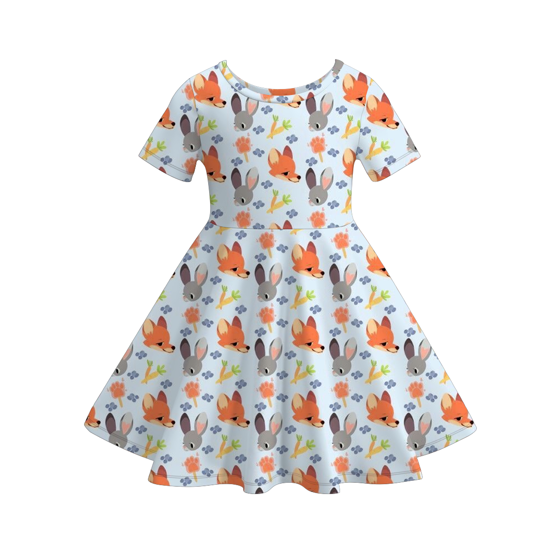 （Pre Order）Siblings Cartoon Print Dress&Top