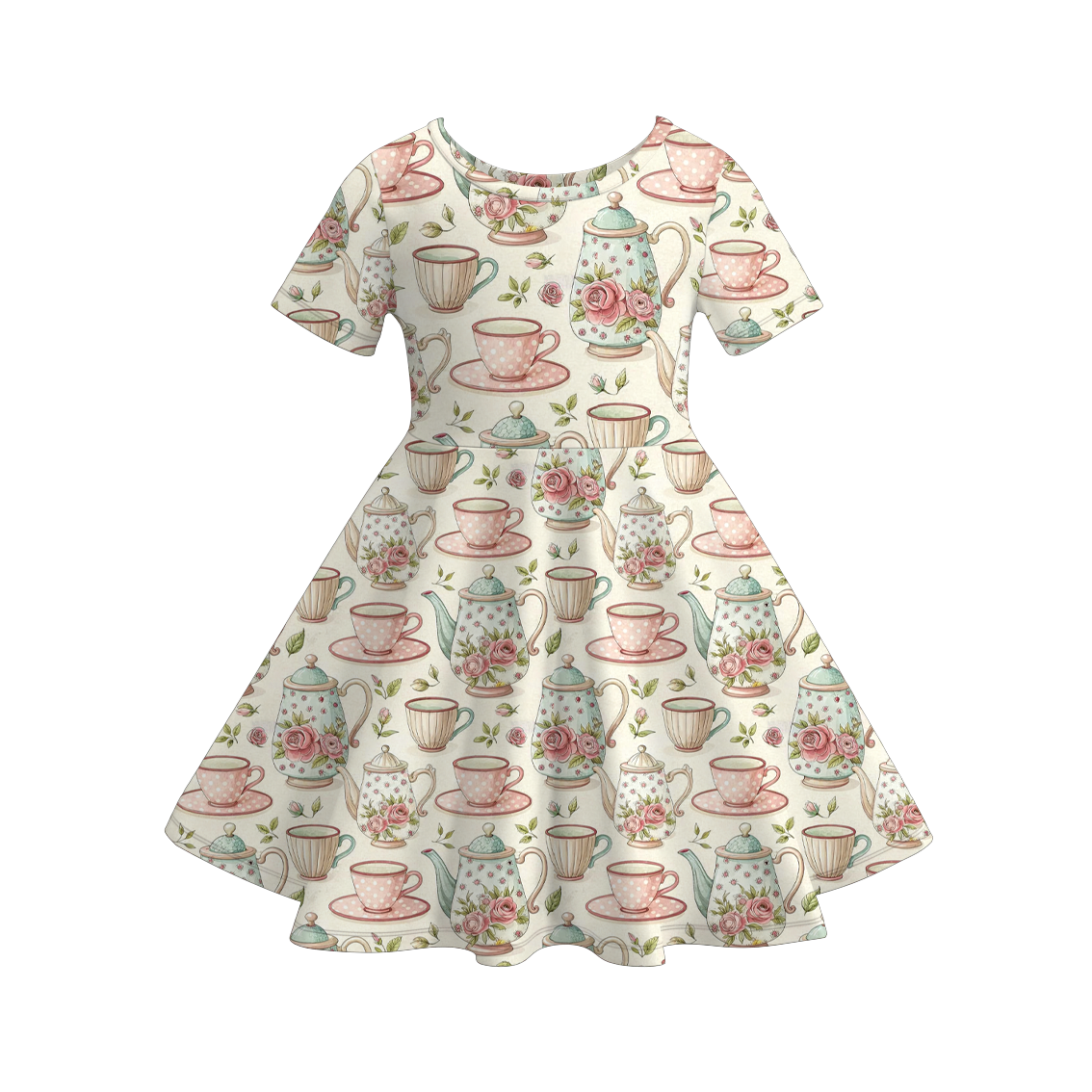 （Pre Order）Sisters Spring Afternoon Tea Print Dress,Set&Romper