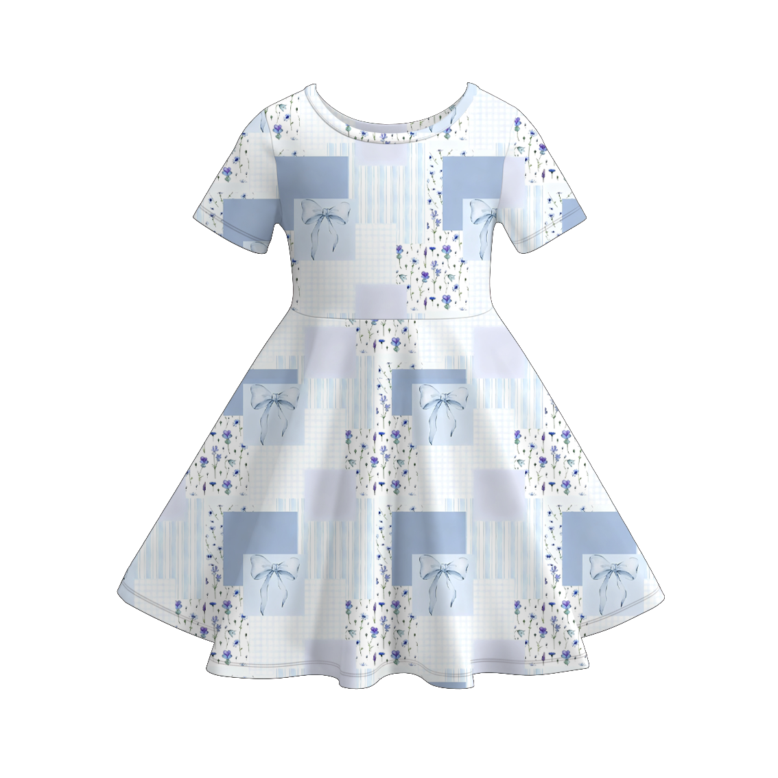 （Pre Order）Girls Spring&Summer Floral Print Dress