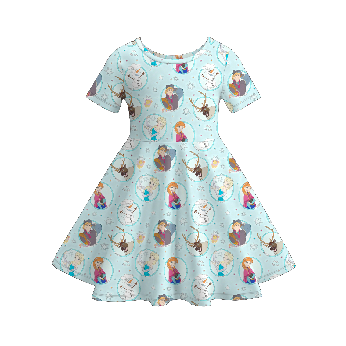 （Pre Order）Girls Spring&Summer Princess Print Dress