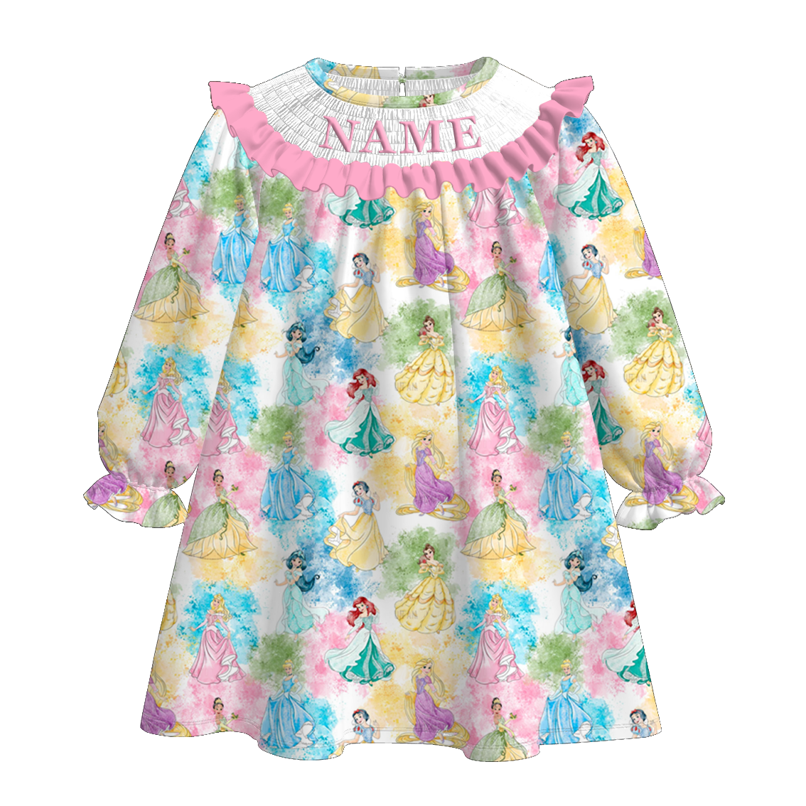 （Pre Order）Sisters Spring Princess Embroidery Smocked Dress&Romper