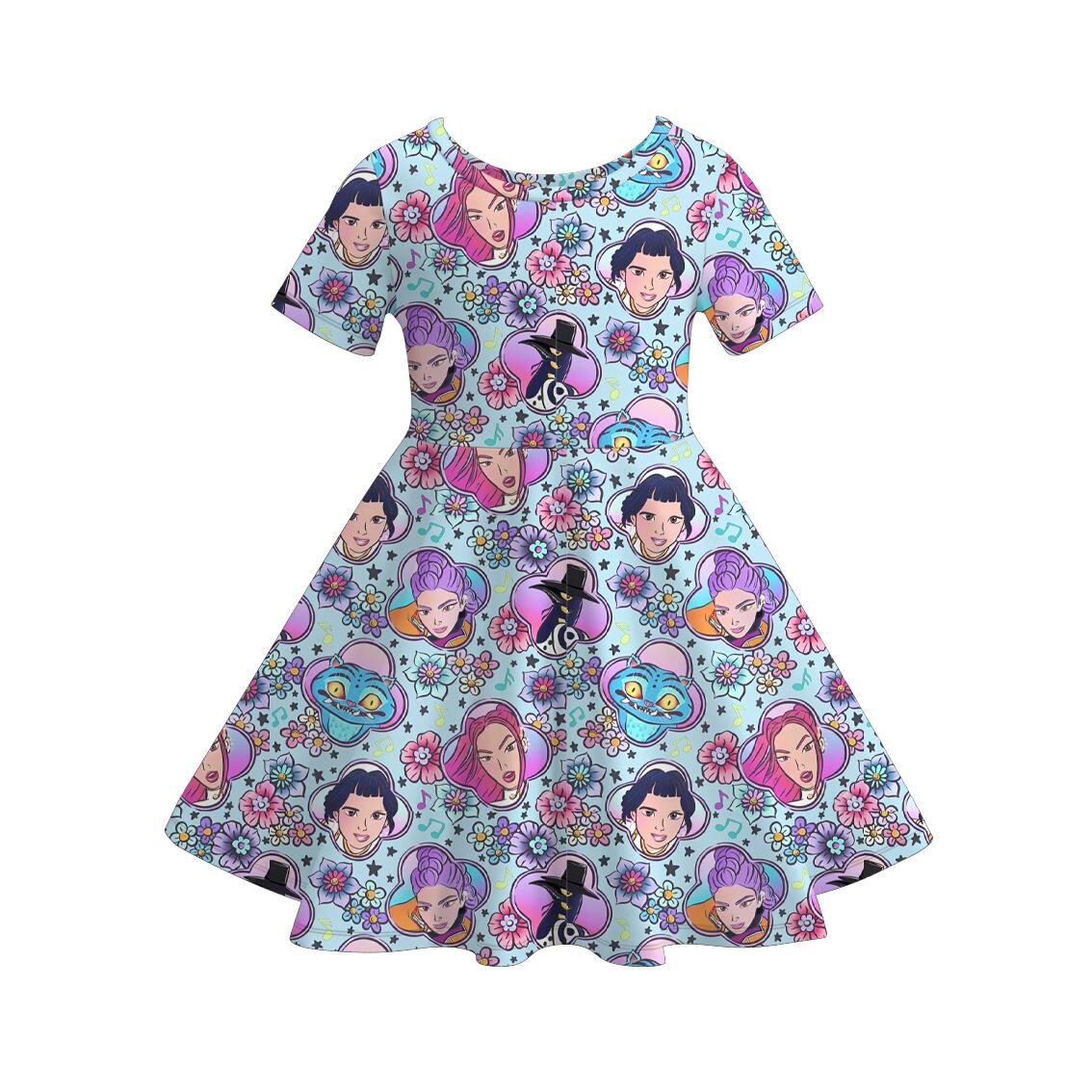 （Pre Order）Girls Movie Character Print Dress