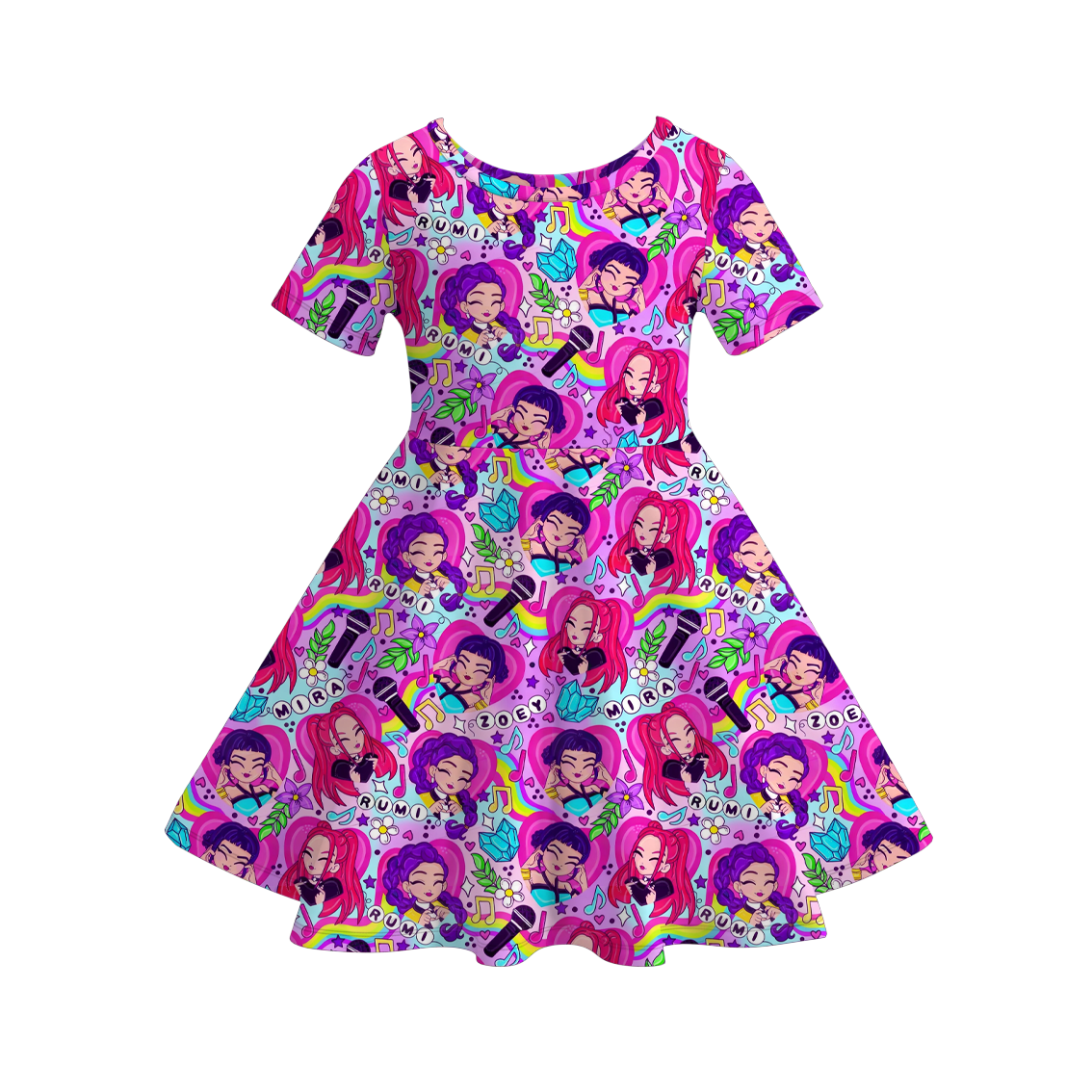 （Pre Order）Girls Movie Character Print Dress
