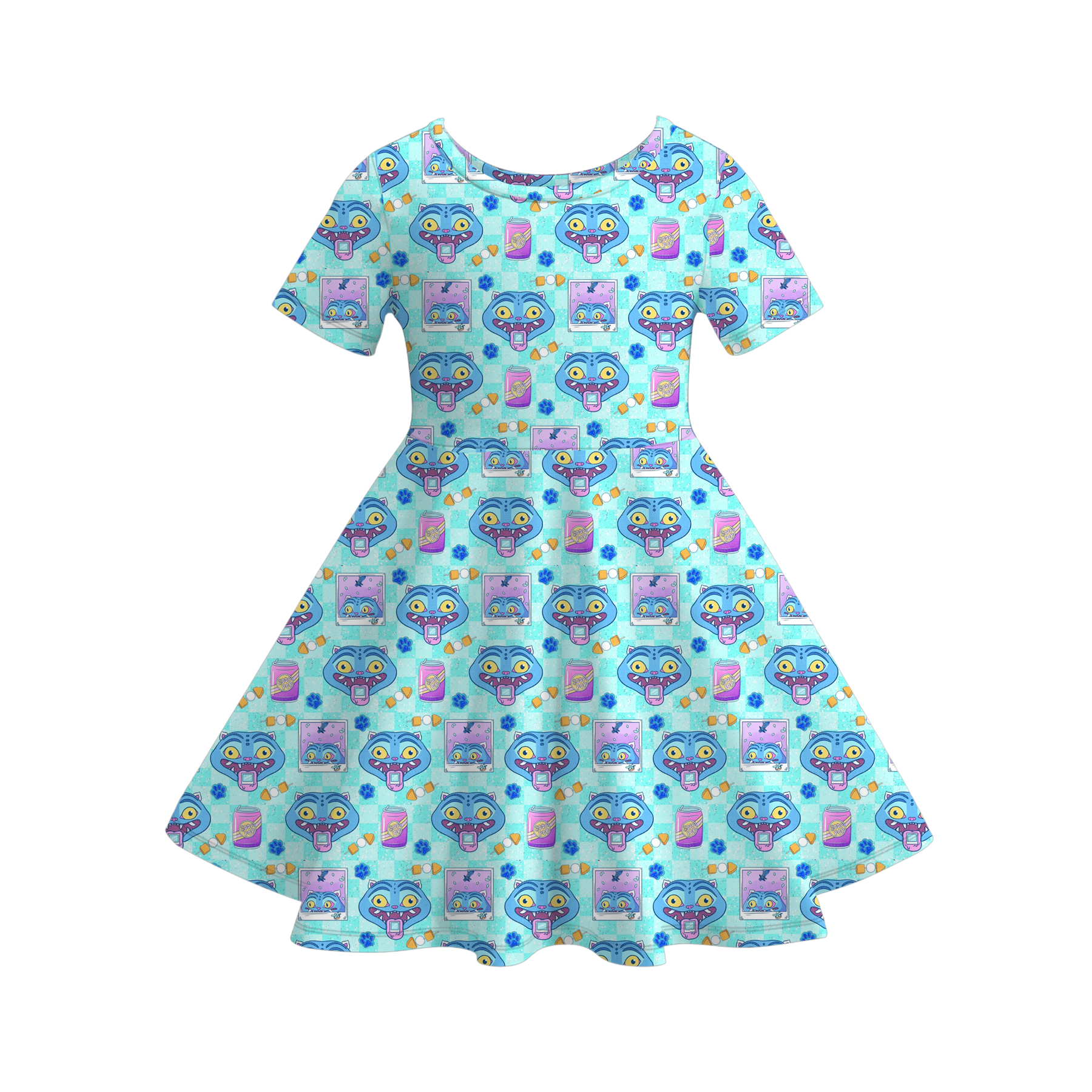 （Pre Order）Girls Spring&Summer Movie Character Print Dress