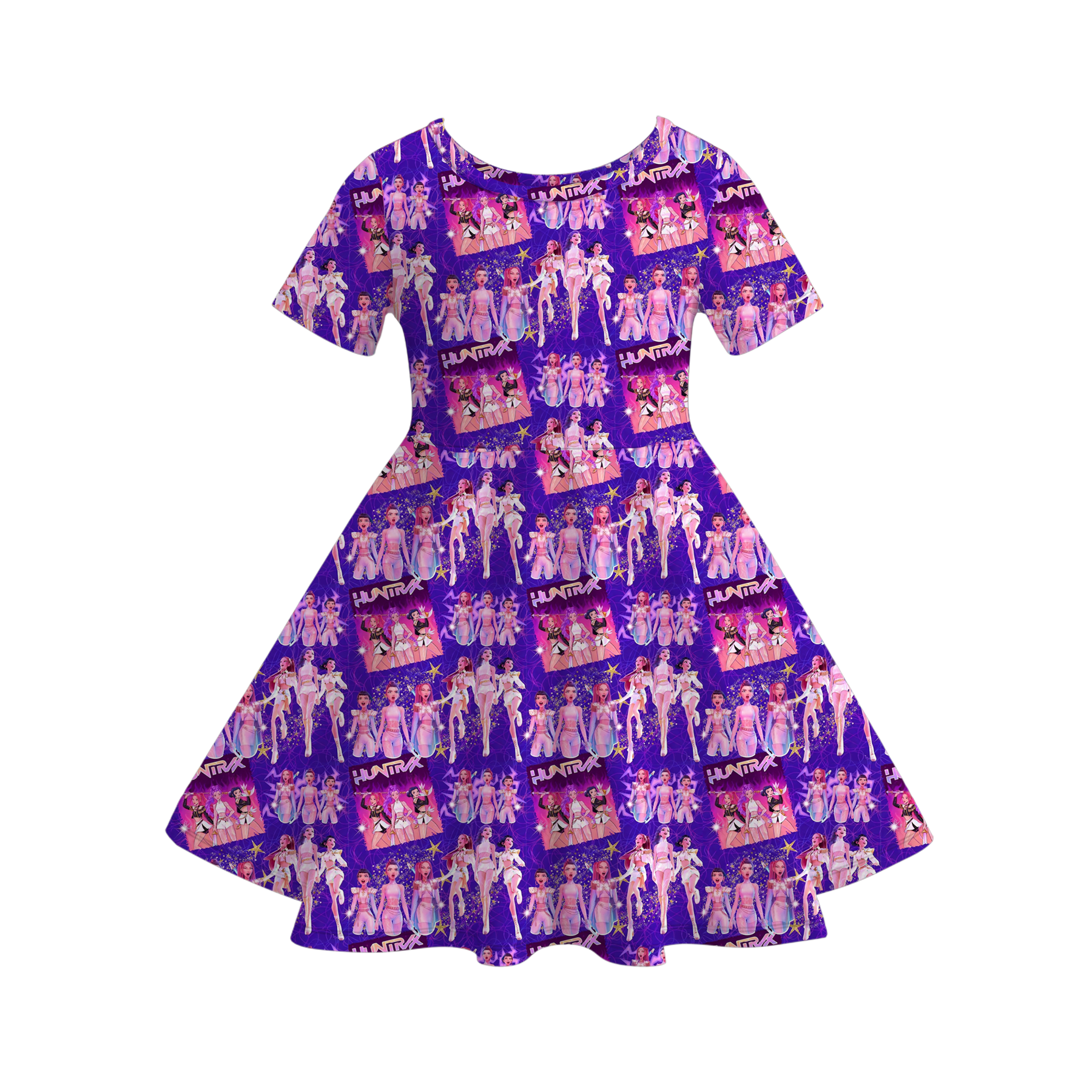 （Pre Order）Girls Spring&Summer Movie Character Print Dress