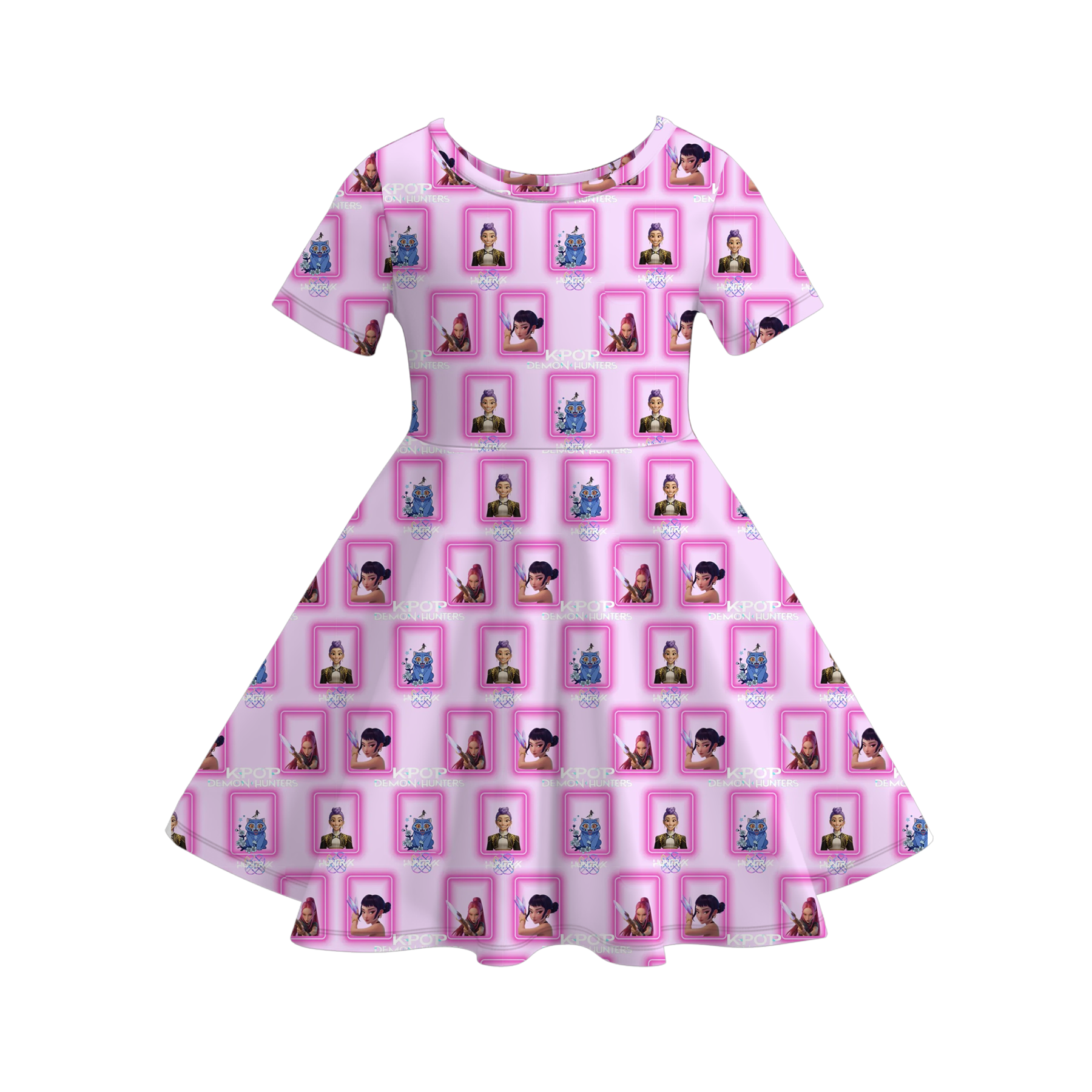 （Pre Order）Girls Spring&Summer Movie Character Print Dress