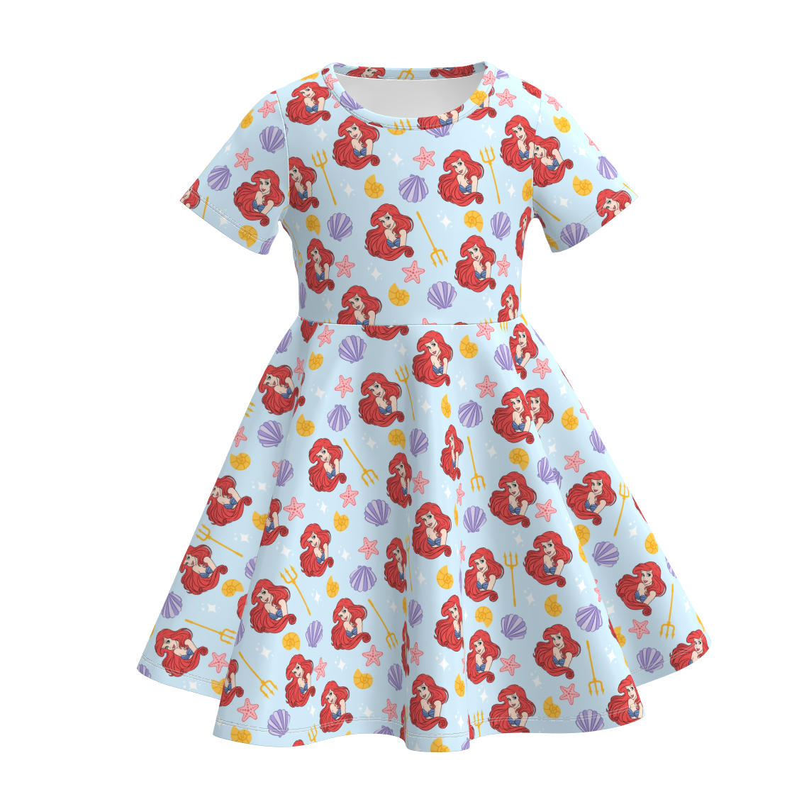 （Pre Order）Girls Spring&Summer Cartoon Print Dress