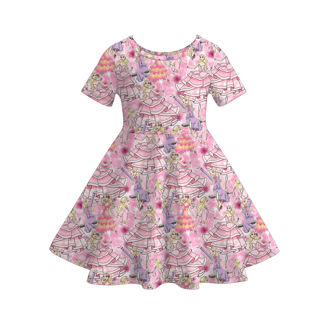 （Pre Order）Girls Spring&Summer Witch Print Dress