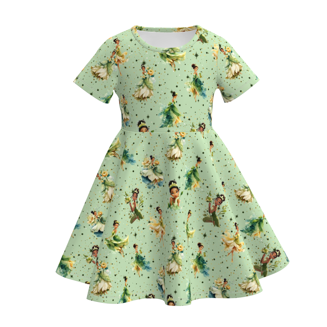 （Pre Order）Girls Spring&Summer Princess Print Dress