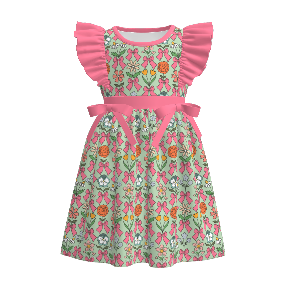 （Pre Order）Sisters Spring&Summer Floral Print Dress,Set&Romper