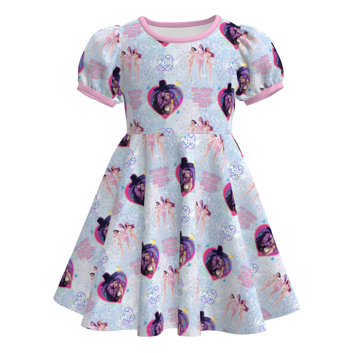 （Pre Order）Girls Spring&Summer Movie Character Print Dress