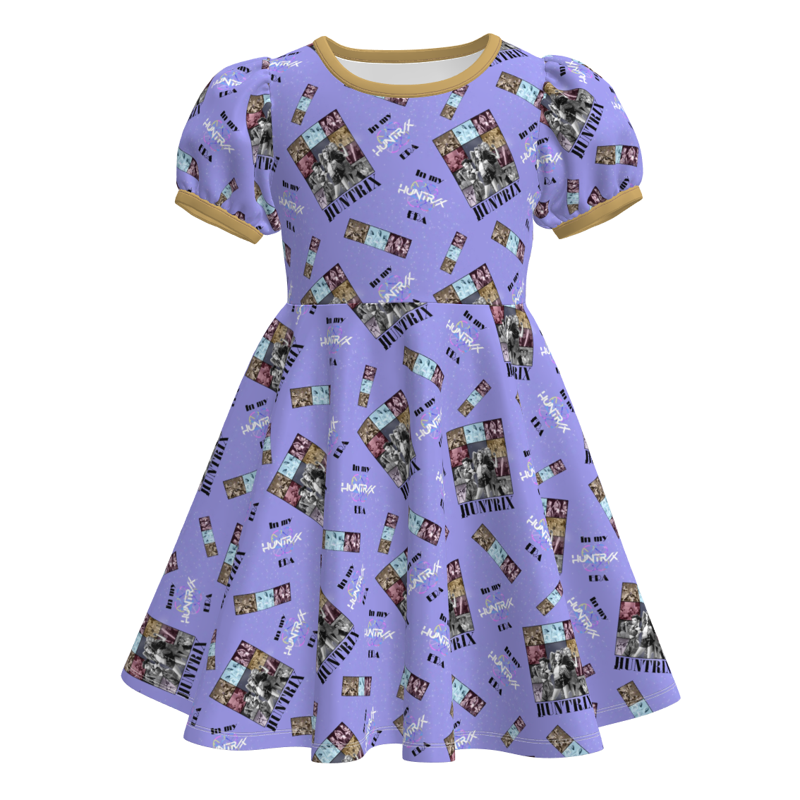 （Pre Order）Girls Spring&Summer Movie Character Print Dress
