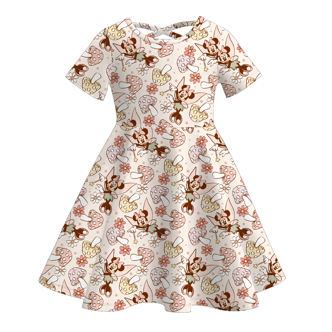 （Pre Order）Girls Spring&Summer Cartoon Print Dress