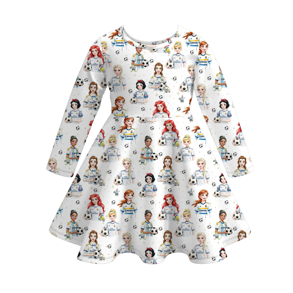 （Pre Order）Sisters Spring&Summer Football Princess Print Dress,Pants&Romper