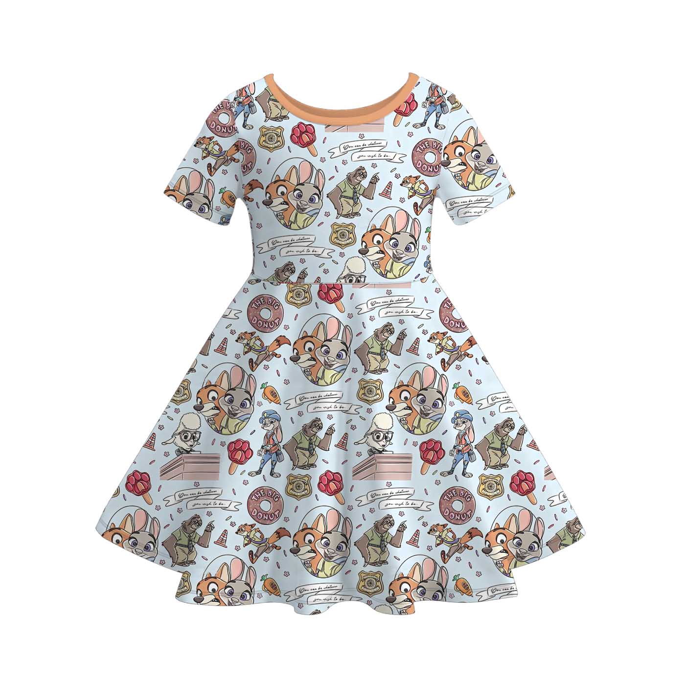 （Pre Order）Siblings Spring&Summer Cartoon Print Dress,Set&Top