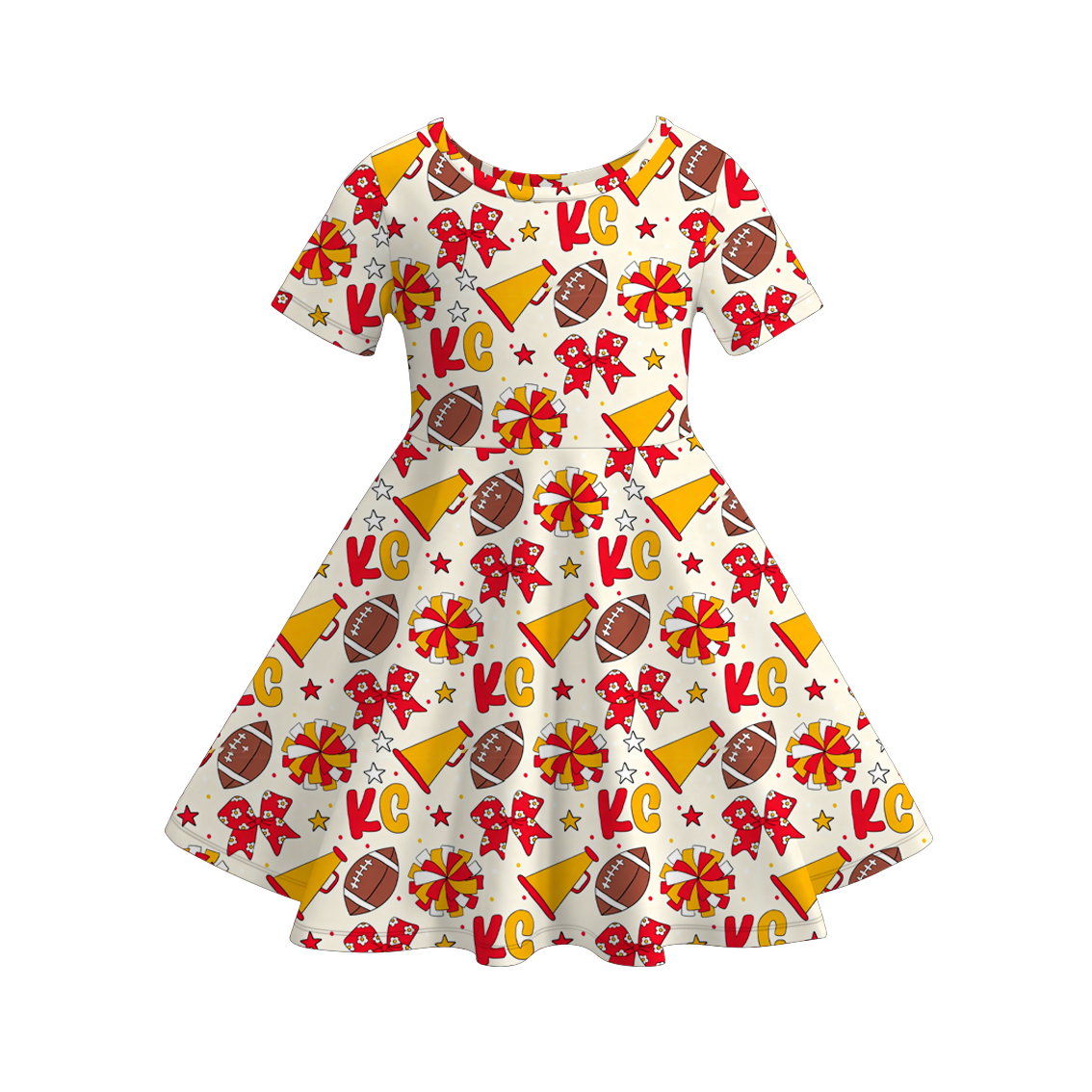 （Pre Order）Sisters Spring&Summer Football Print Dress,Pants&Romper