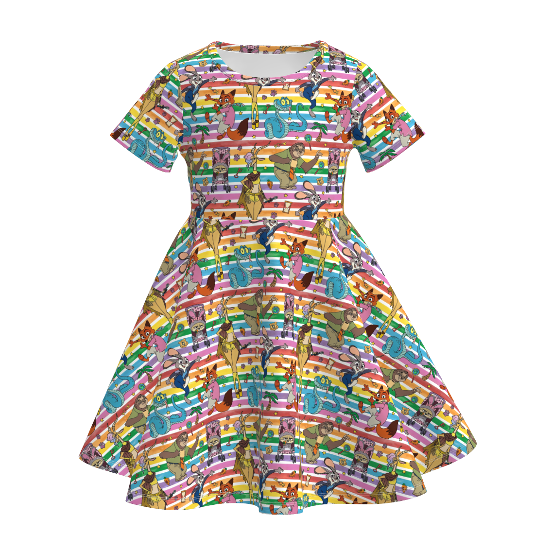 （Pre Order）Girls Easter Cartoon Print Dress