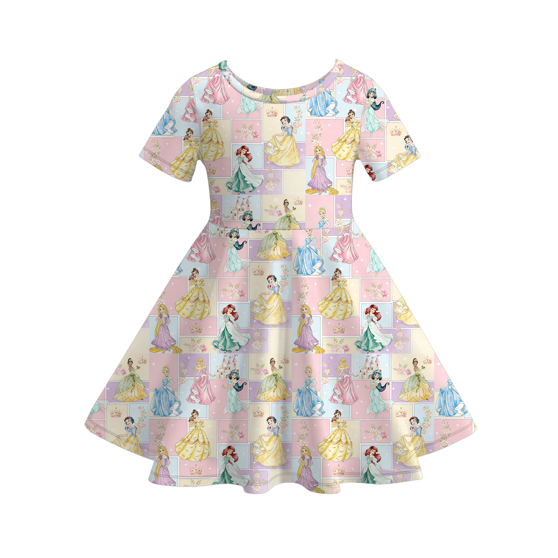 （Pre Order）Girls Spring&Summer Princess Print Dress&Pajamas