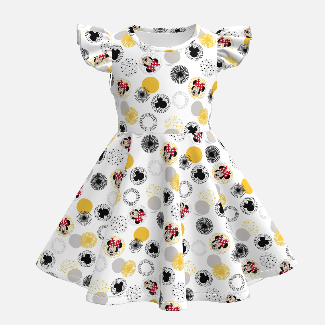 （Pre Order）Girls Spring&Summer Cartoon Print Dress