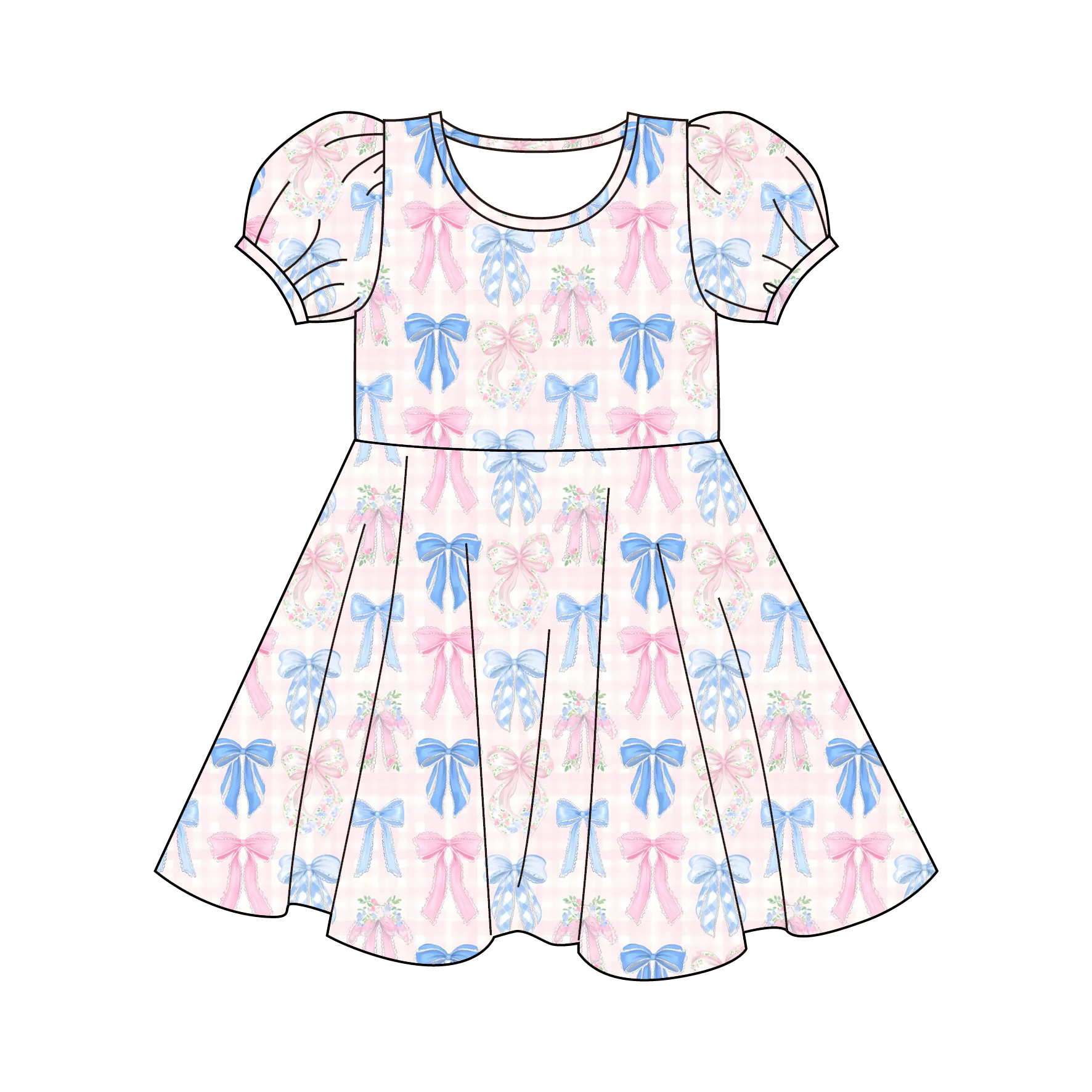 （Pre Order）Girls Spring&Summer Strawberry Print Dress
