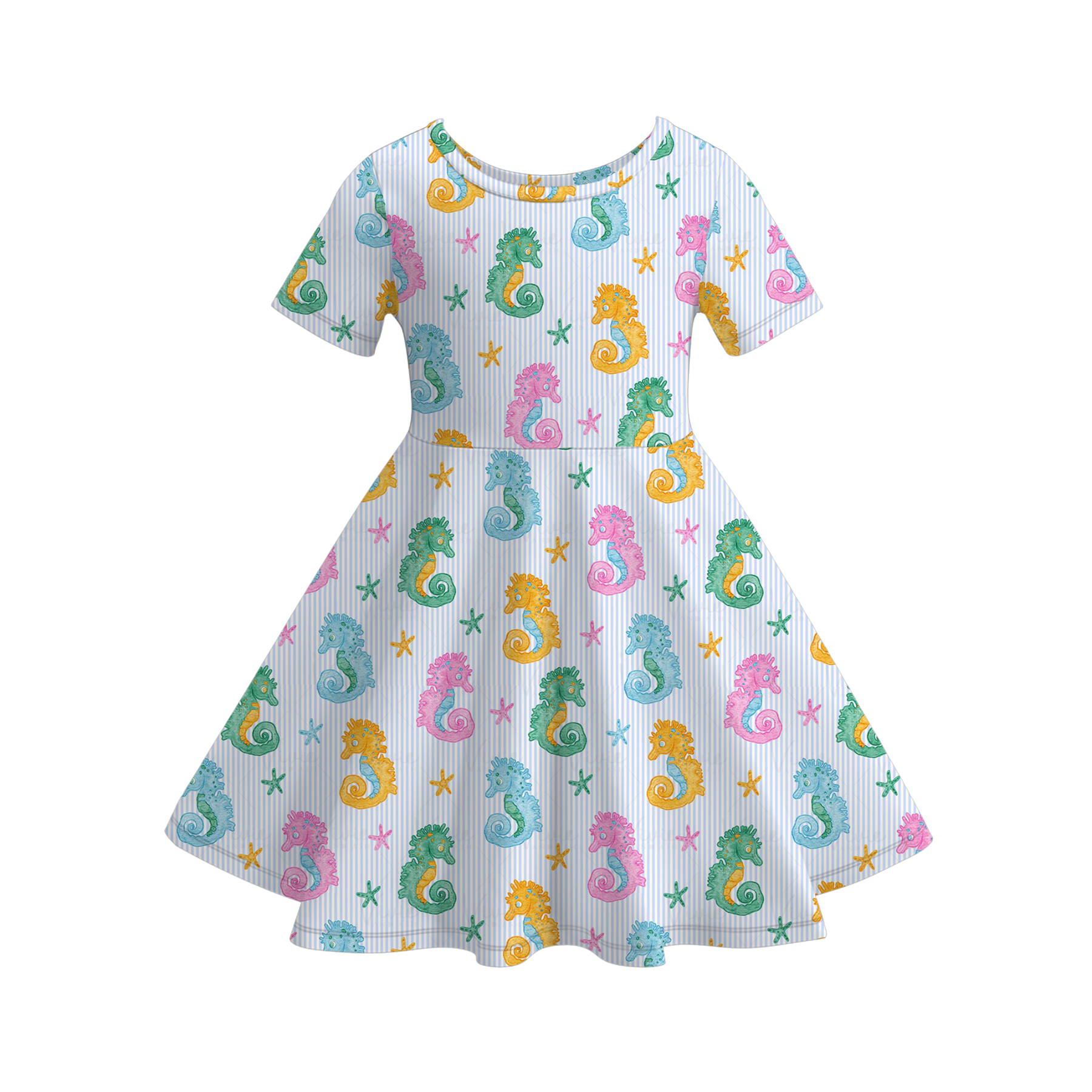 （Pre Order）Girls Spring&Summer Seashell Print Dress
