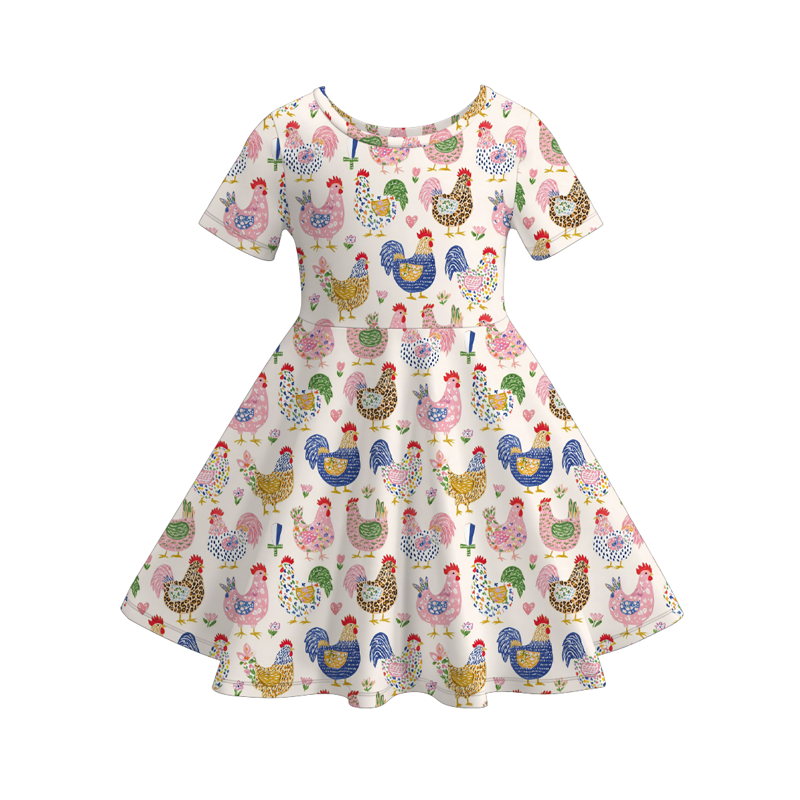 （Pre Order）Girls Spring&Summer Farm Print Dress
