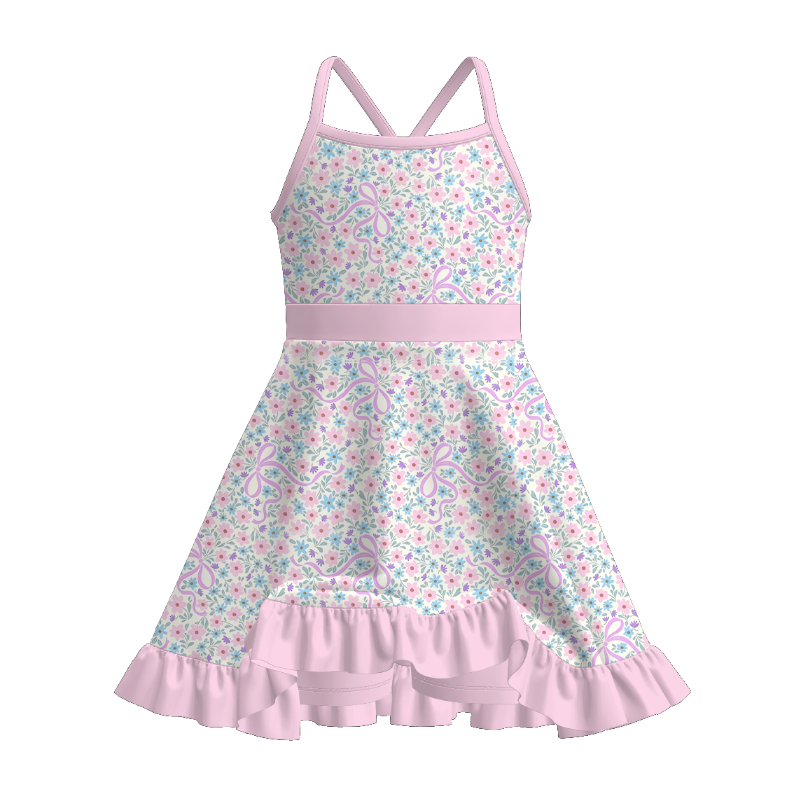 （Pre Order）Family Spring&Summer Floral Print Dress,Set&Romper