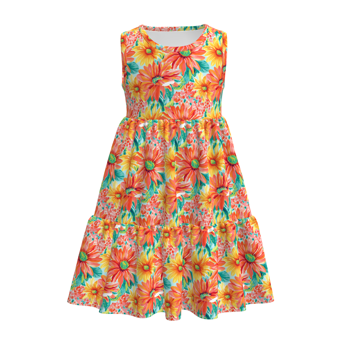 （Pre Order）Mommy and Me Spring＆Summer Floral Print Dress