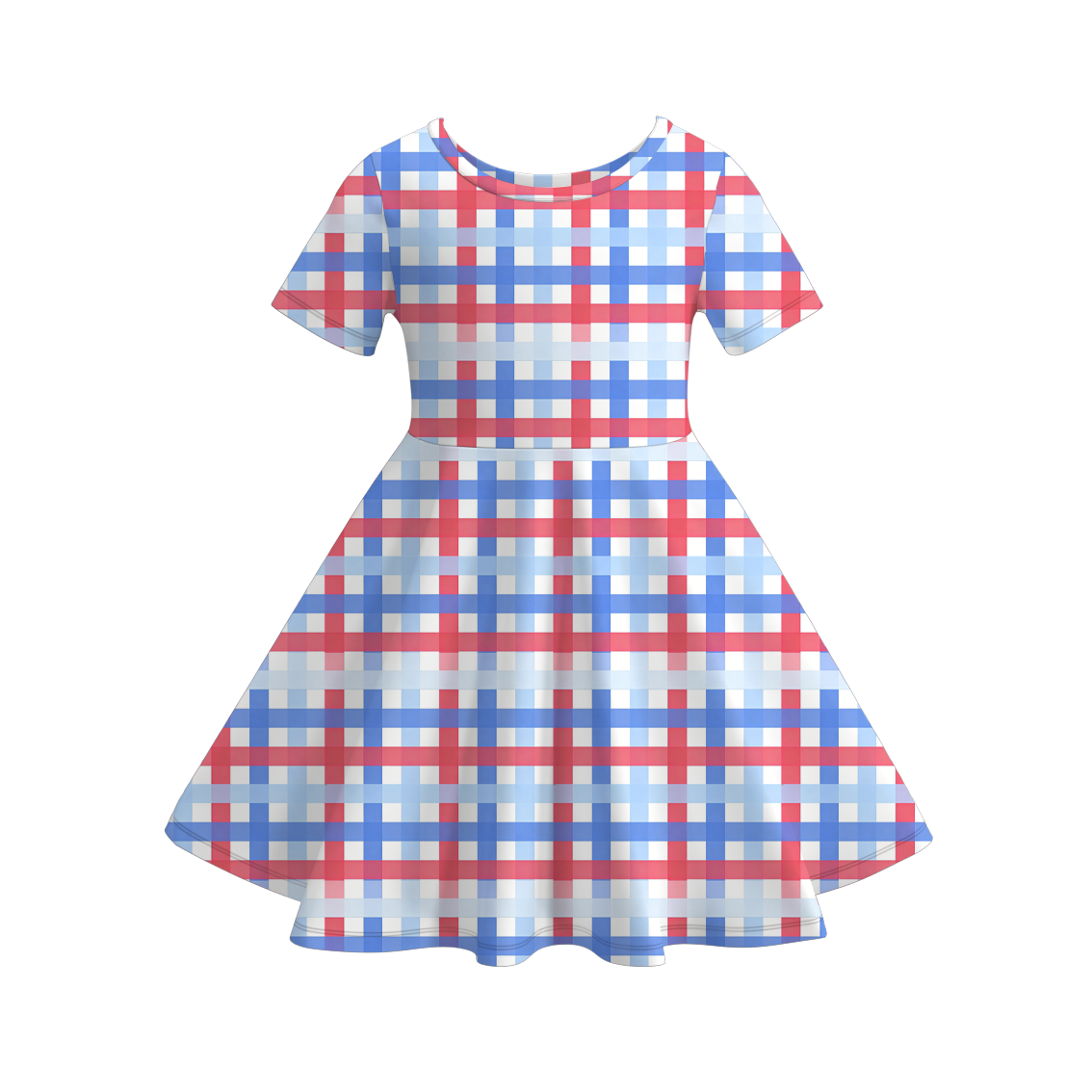 （Pre Order）Girls Summer Patriotic Print Dress