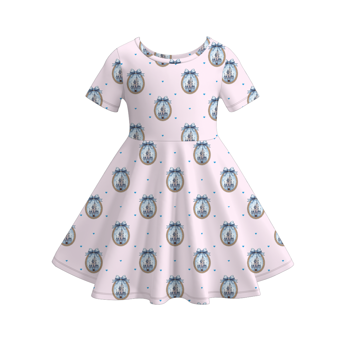 （Pre Order）Sisters Spring&Summer Castle Print Dress,Set&Romper