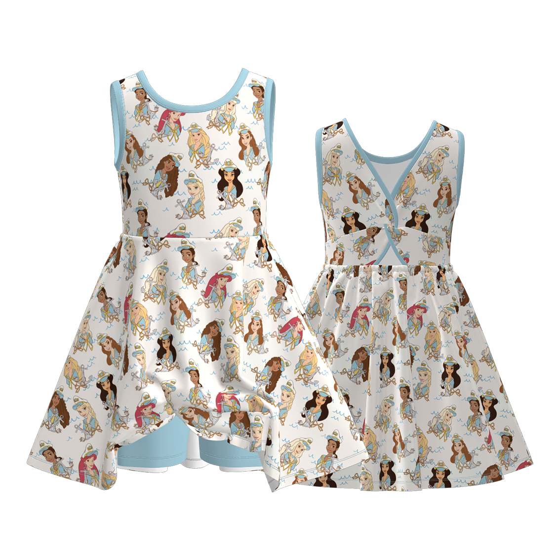 （Pre Order）Sisters Spring&Summer Princess Print Dress,Set