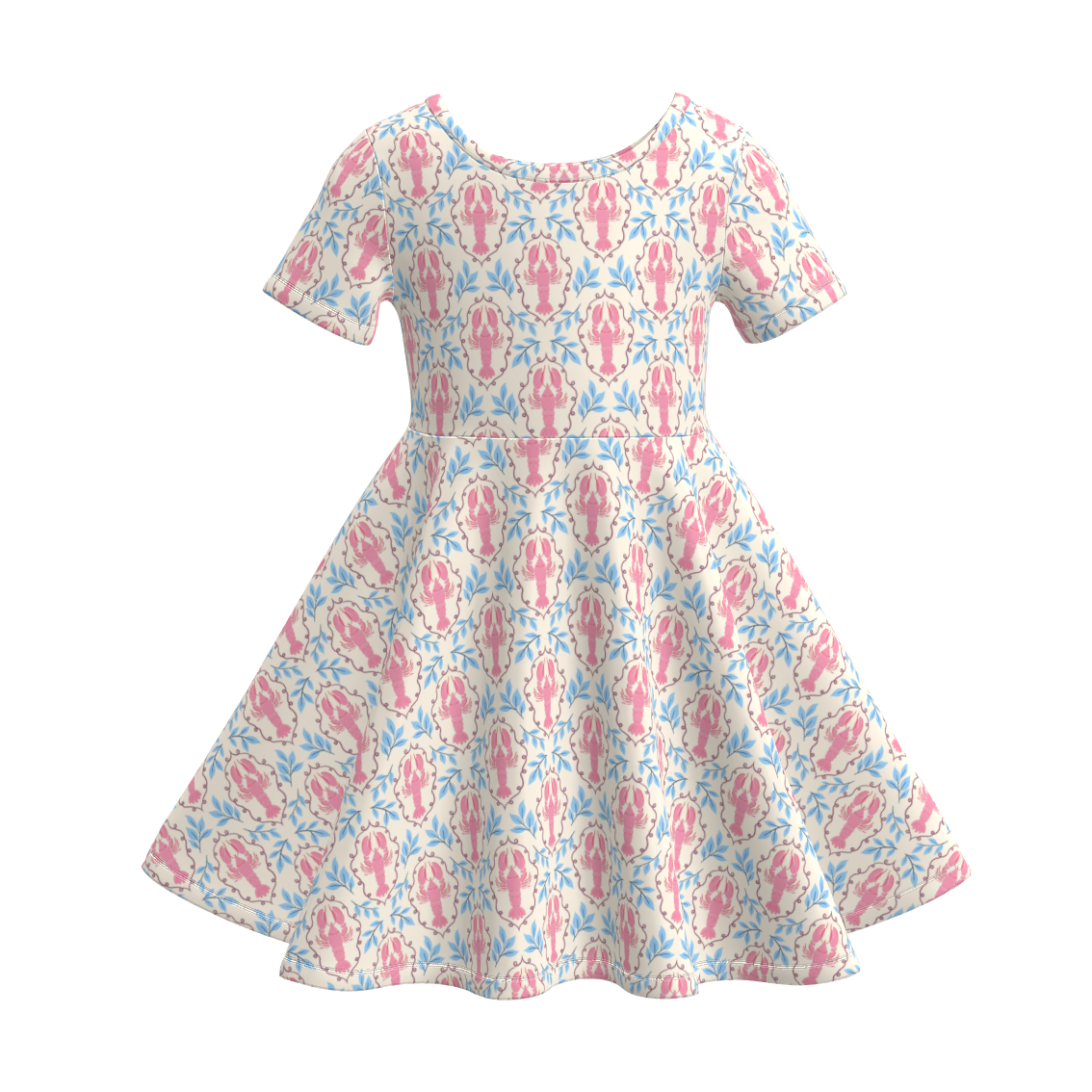 （Pre Order）Girls Spring&Summer Seashell Print Dress