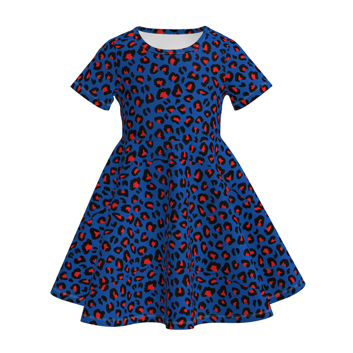（Pre Order）Girls Patriotic Cartoon Print Dress