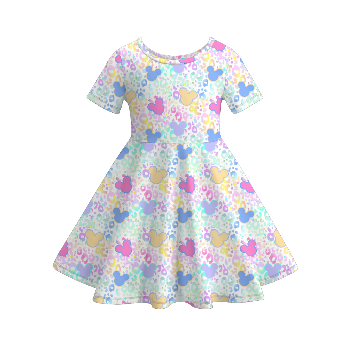 （Pre Order）Family Spring&Summer Cartoon Print Dress,Set,Jumpsuit,Romper&Top
