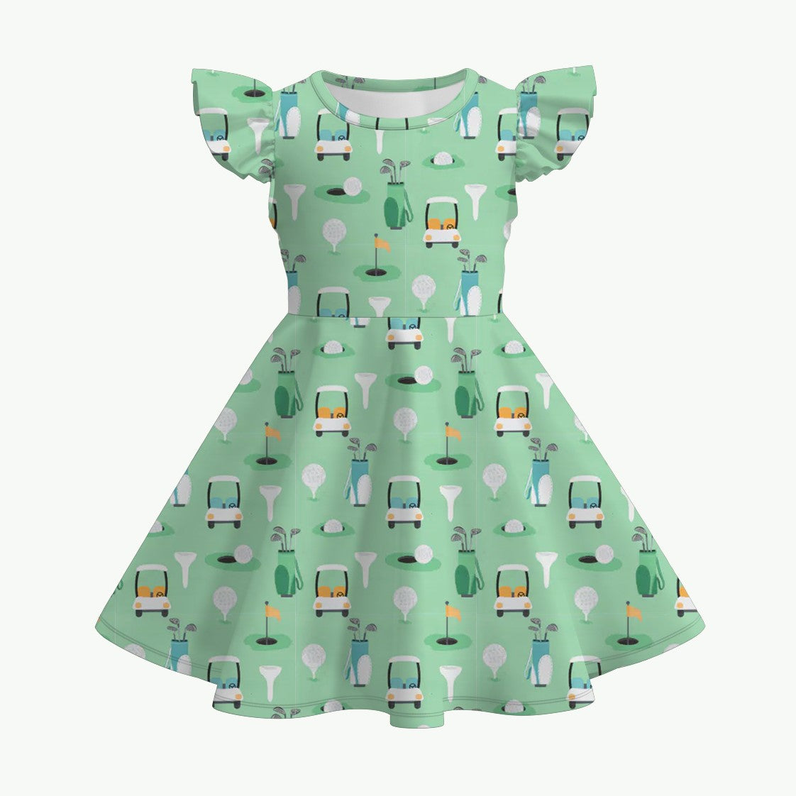 （Pre Order）Siblings Spring and Summer Golf Print Set＆Romper