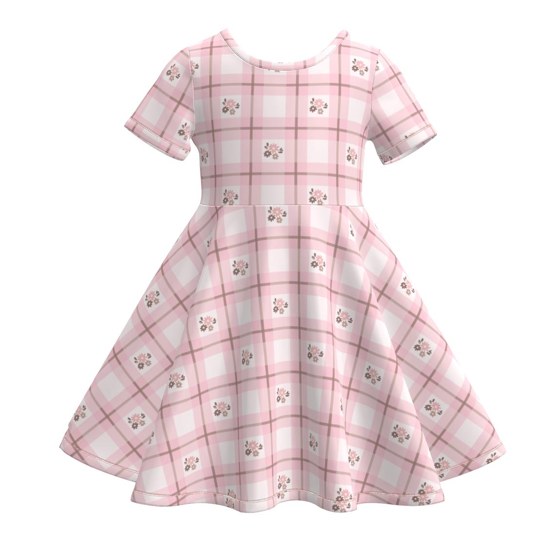 （Pre Order+Prepack Zone）Girls Spring&Summer Floral Print Dress（Mix Size）