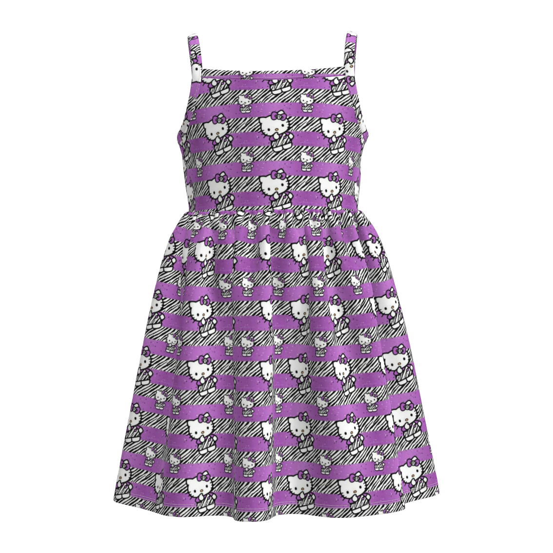 （Pre Order+Prepack Zone）Girls Cartoon&Princess Print Slip Dress（Mix Size）