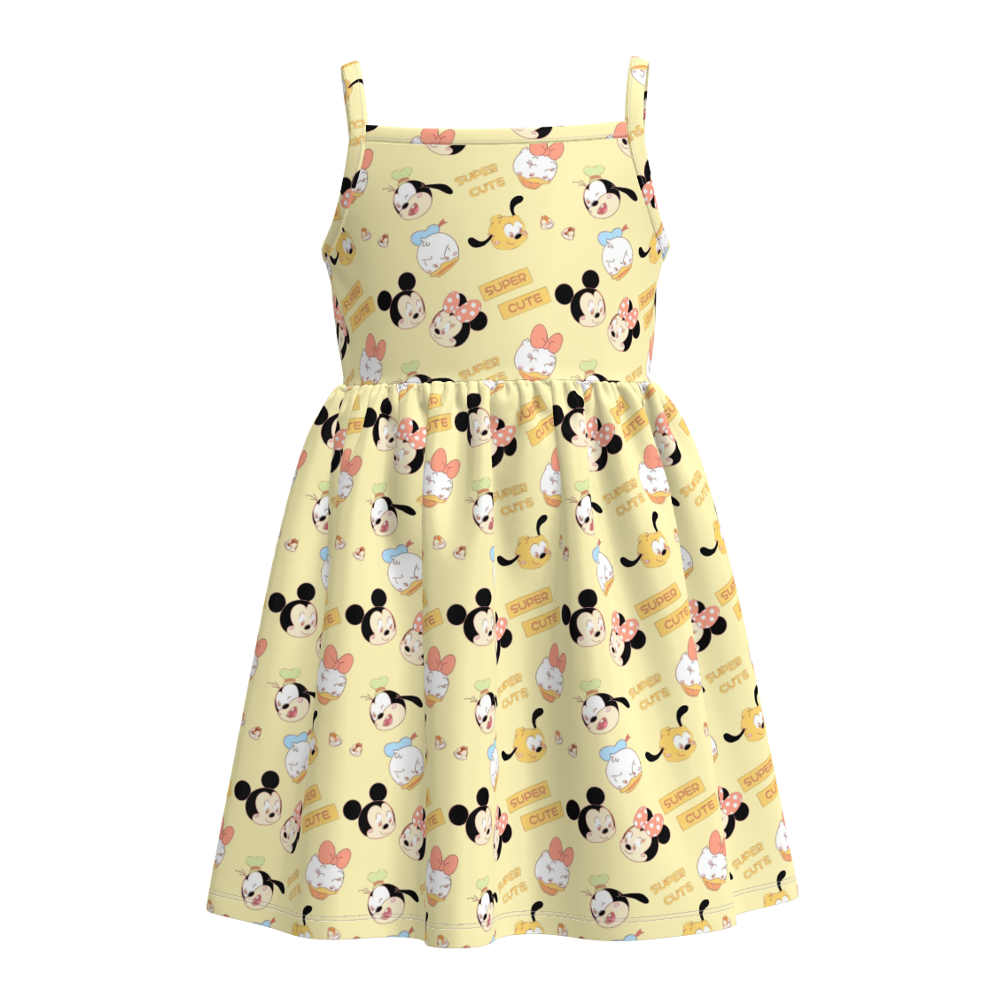 （Pre Order+Prepack Zone）Girls Cartoon&Princess Print Slip Dress（Mix Size）
