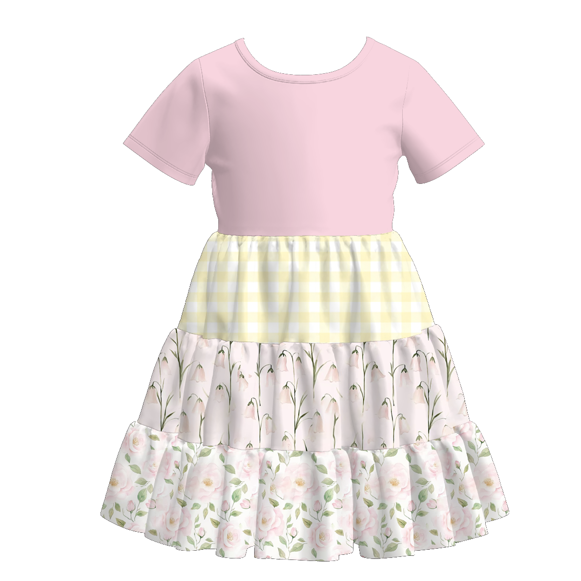 （Pre Order+Prepack Zone）Family Spring&Summer Floral Print Dress（Mix Size）