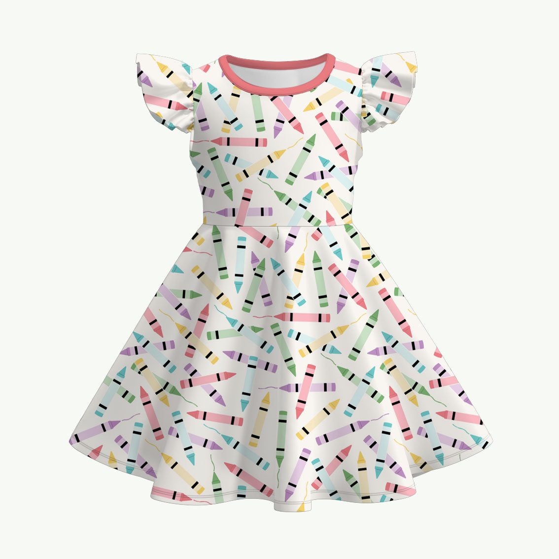 （Pre Order+Prepack Zone）Girls Summer Back To School Print Dress&Set（Mix Size）