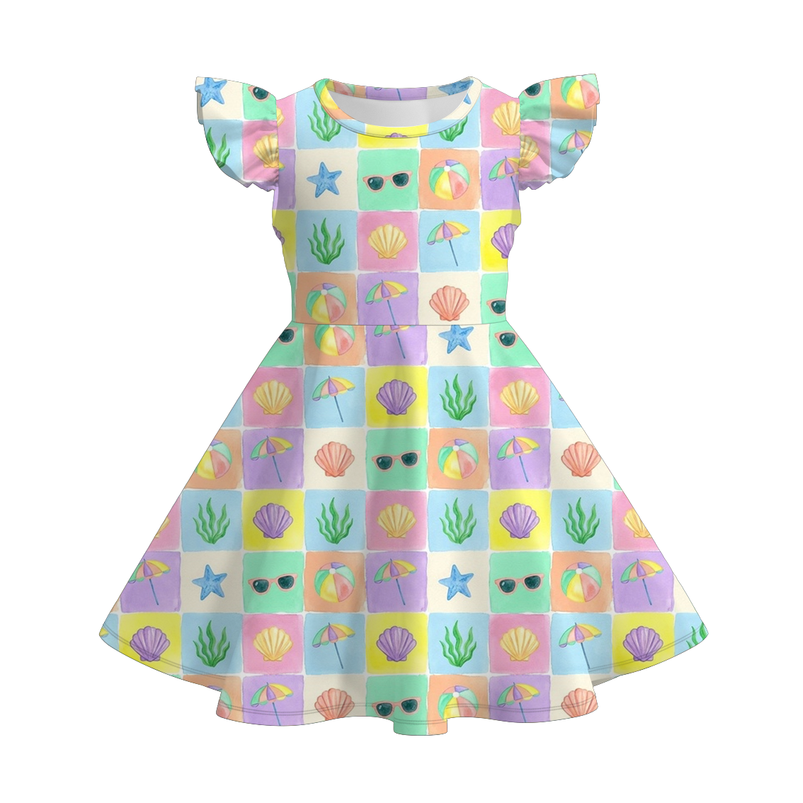 （Pre Order+Prepack Zone）Girls Spring&Summer Print Dress