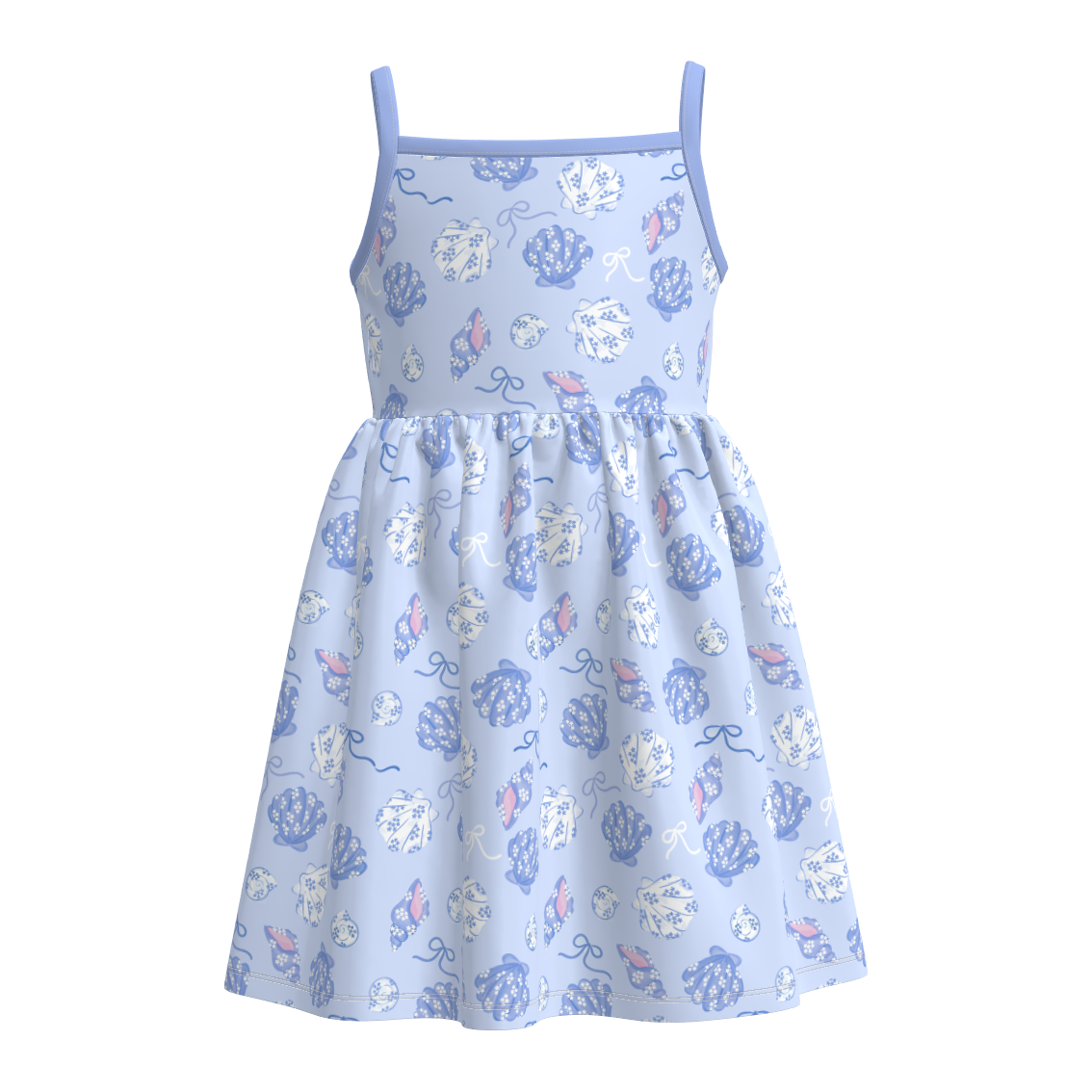 （Pre Order+Prepack Zone）Girls Spring&Summer Seaside Print Slip Dress