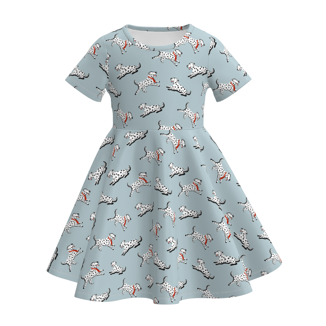 （Pre Order+Prepack Zone）Girls Spring&Summer Puppy Print Dress